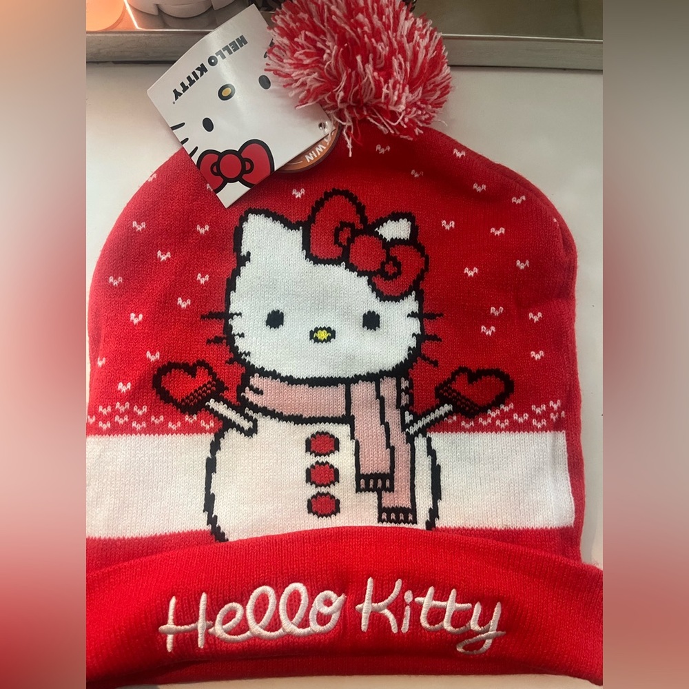 Red Hello kitty Beanie BNWT
